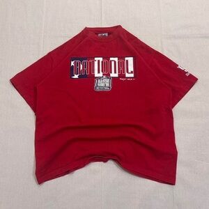 Vintage 1999 MLB All Star Game Majestic graphic tee in red